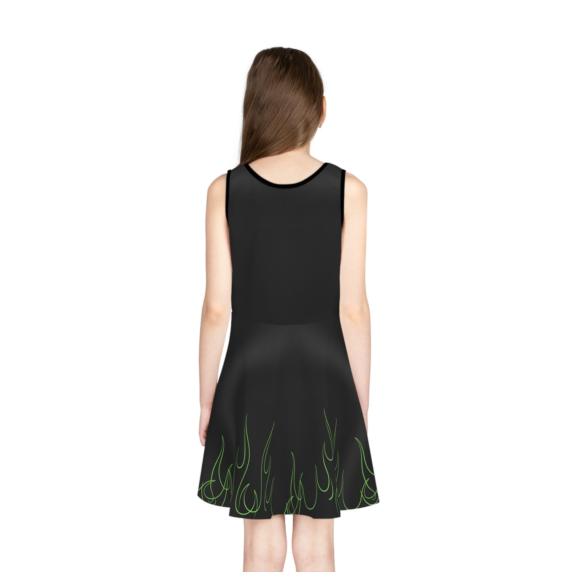 The Evil One Girls' Sleeveless Sundress All Over PrintAOPAll Over PrintsWrong Lever Clothing