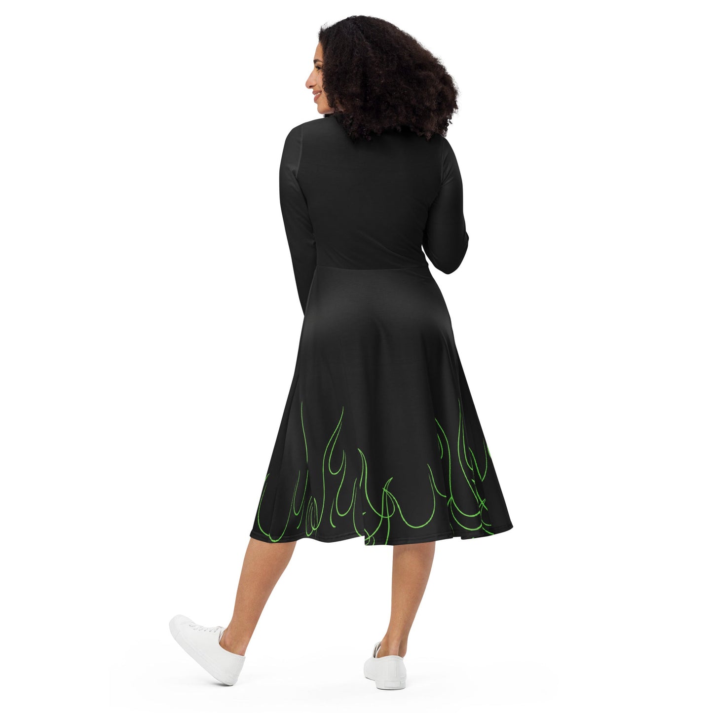 The Evil One long sleeve midi dress disney adultdisney costumeWrong Lever Clothing