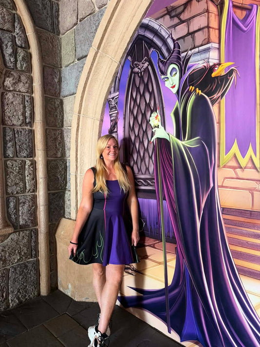 The Evil One Skater Dress cosplaydisney adultWrong Lever Clothing