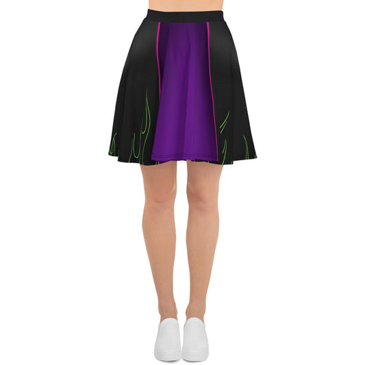 The Evil One Skater Skirt disney adultdisney costumeWrong Lever Clothing