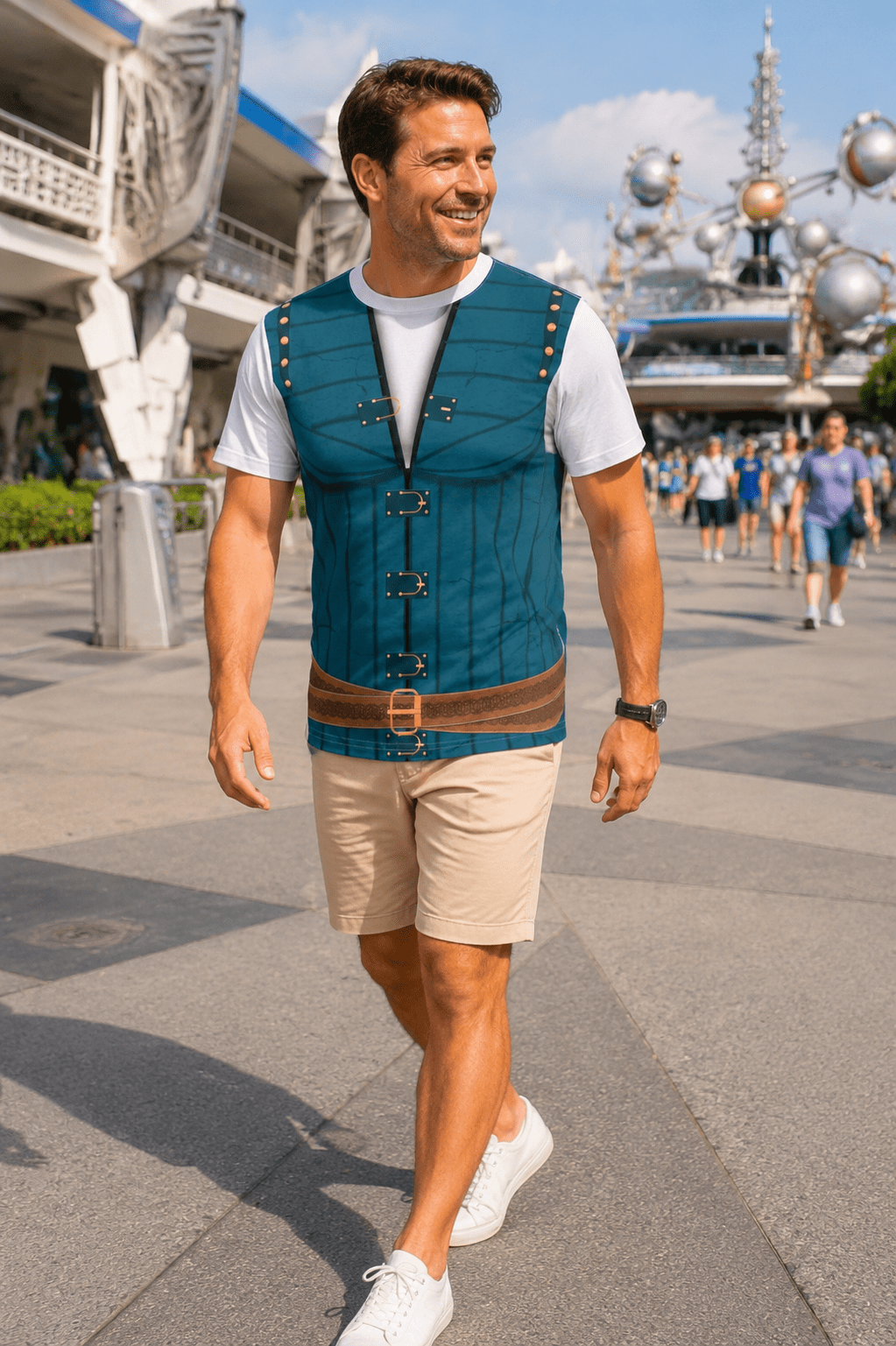 The Flynn Unisex Tee- Cosplay, Running Costume, Couple Costume adult tangledAll Over PrintAdult T-ShirtWrong Lever Clothing