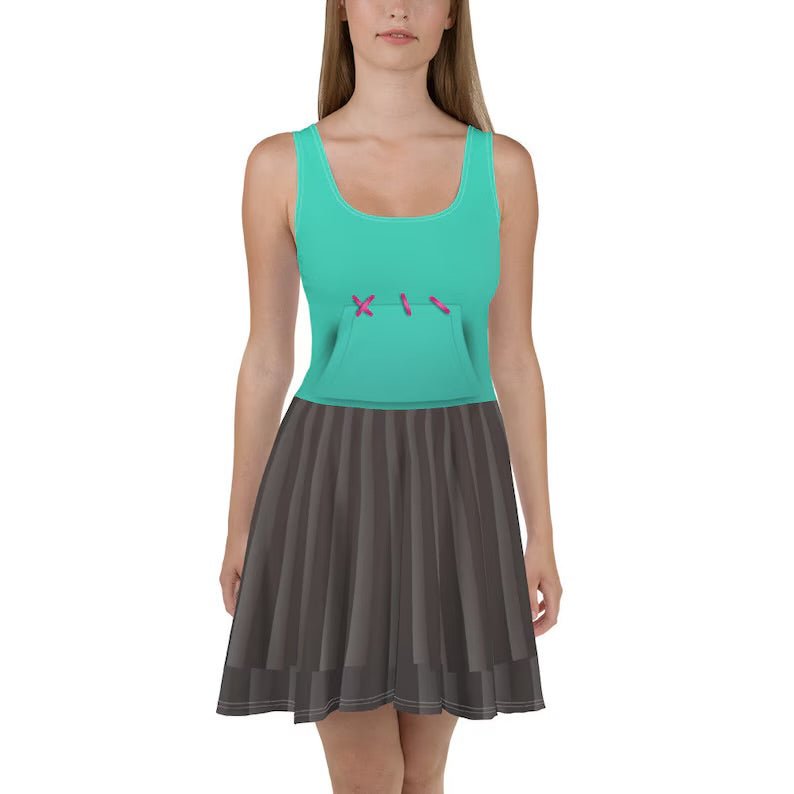 The Glitch Skater Dress RACK SALE Wrong Lever Clothing