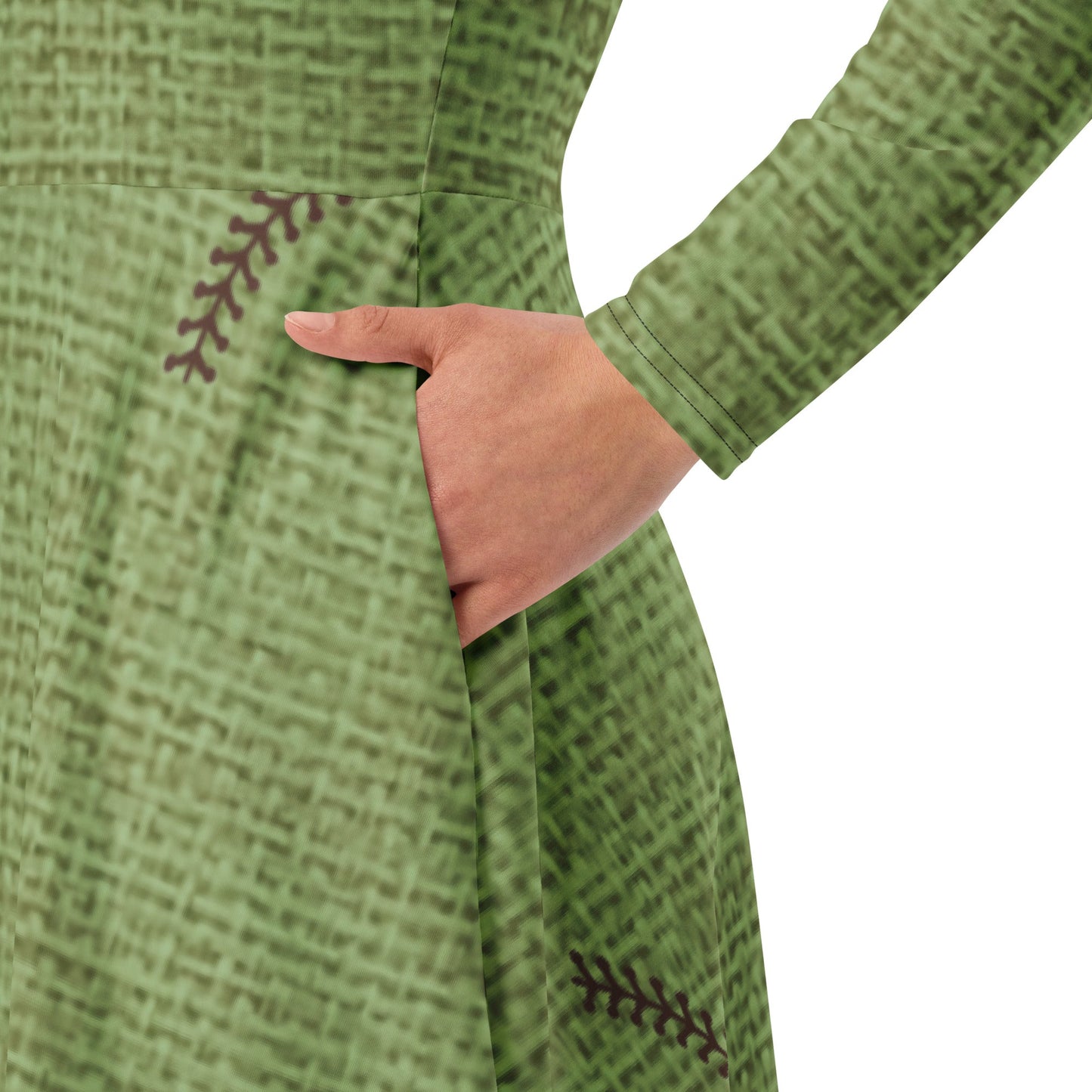 The Green Oogie Boogie long sleeve midi dress christmascosplayWrong Lever Clothing