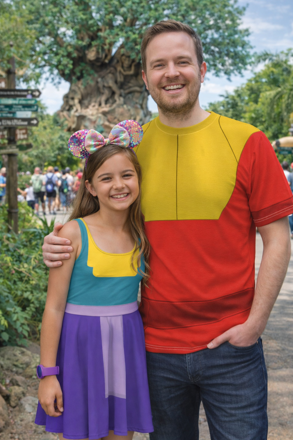 The Kuzco Unisex Tee - Cosplay, Bounding, Running Costume adult disneyAll Over PrintAdult T-ShirtWrong Lever Clothing
