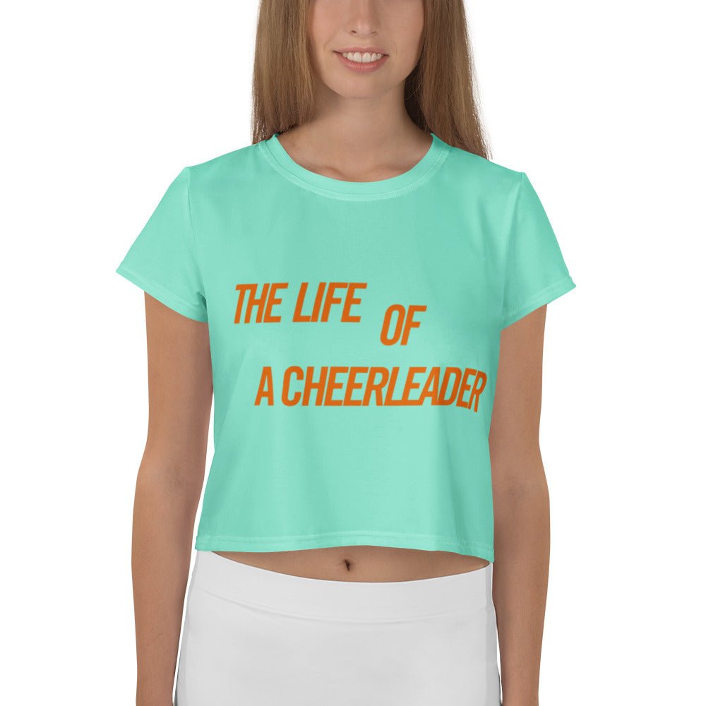 The Life of a Cheerleader Crop Top | Retro Varsity Aesthetic | Pop Star Style Cropped Tee | Cheer Team Outfit | Trendy Gift for Her 90s aestheticaesthetic cheer outfitWrong Lever Clothing