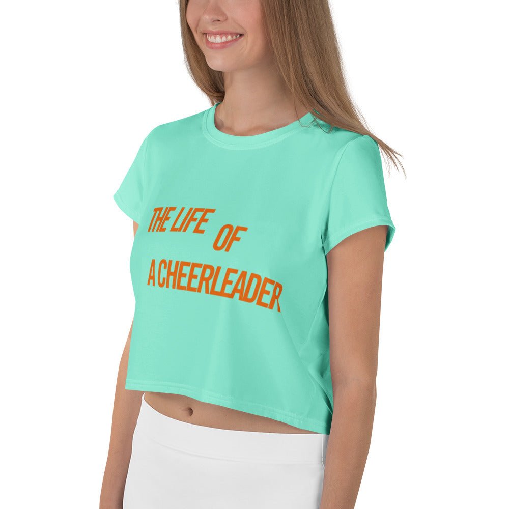 The Life of a Cheerleader Crop Top | Retro Varsity Aesthetic | Pop Star Style Cropped Tee | Cheer Team Outfit | Trendy Gift for Her 90s aestheticaesthetic cheer outfitWrong Lever Clothing