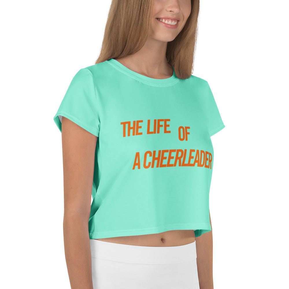 The Life of a Cheerleader Crop Top | Retro Varsity Aesthetic | Pop Star Style Cropped Tee | Cheer Team Outfit | Trendy Gift for Her 90s aestheticaesthetic cheer outfitWrong Lever Clothing