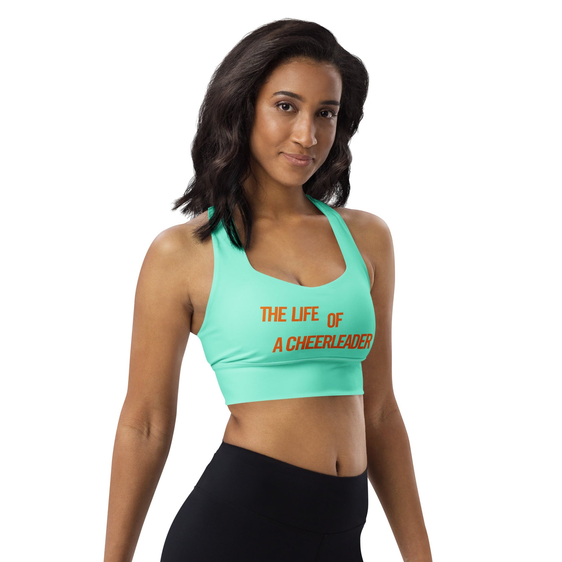 The Life of a Cheerleader Sports Bra | Retro Activewear | Pop Star Aesthetic Gym Top | Cheer Practice Bra | Stylish Workout Gift cheercheer christmasWrong Lever Clothing