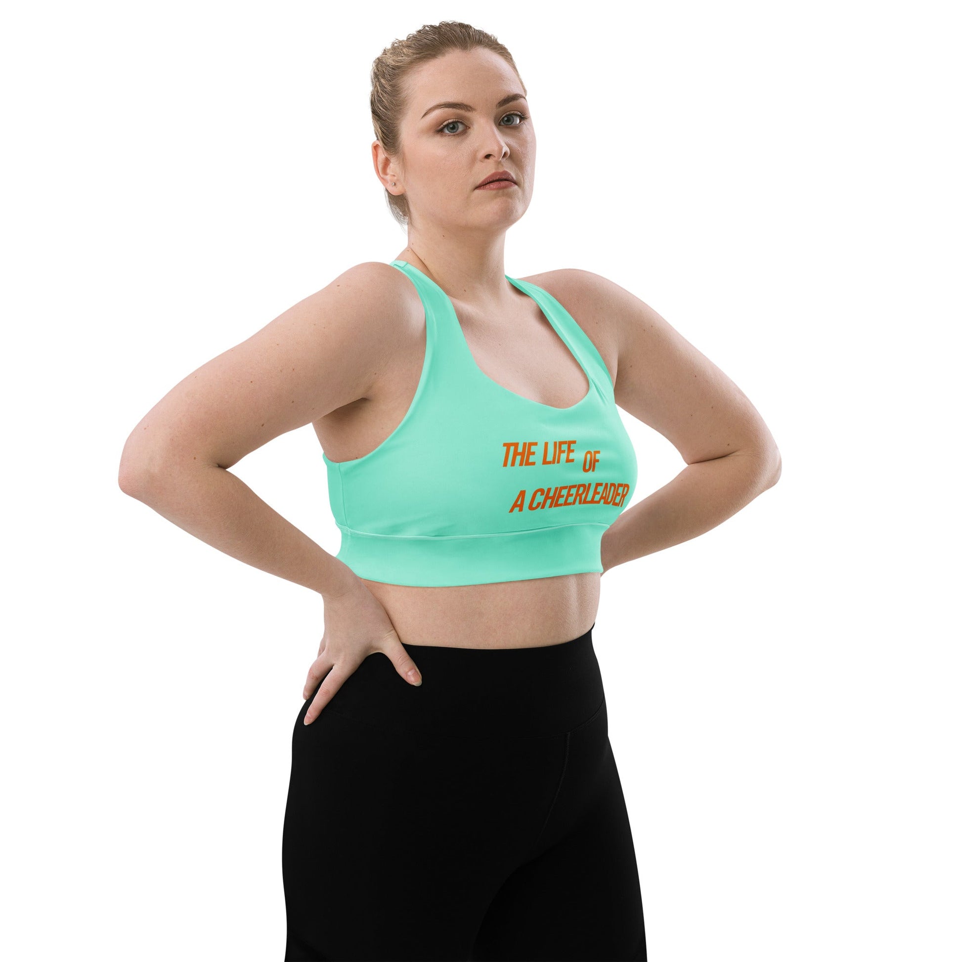 The Life of a Cheerleader Sports Bra | Retro Activewear | Pop Star Aesthetic Gym Top | Cheer Practice Bra | Stylish Workout Gift cheercheer christmasWrong Lever Clothing
