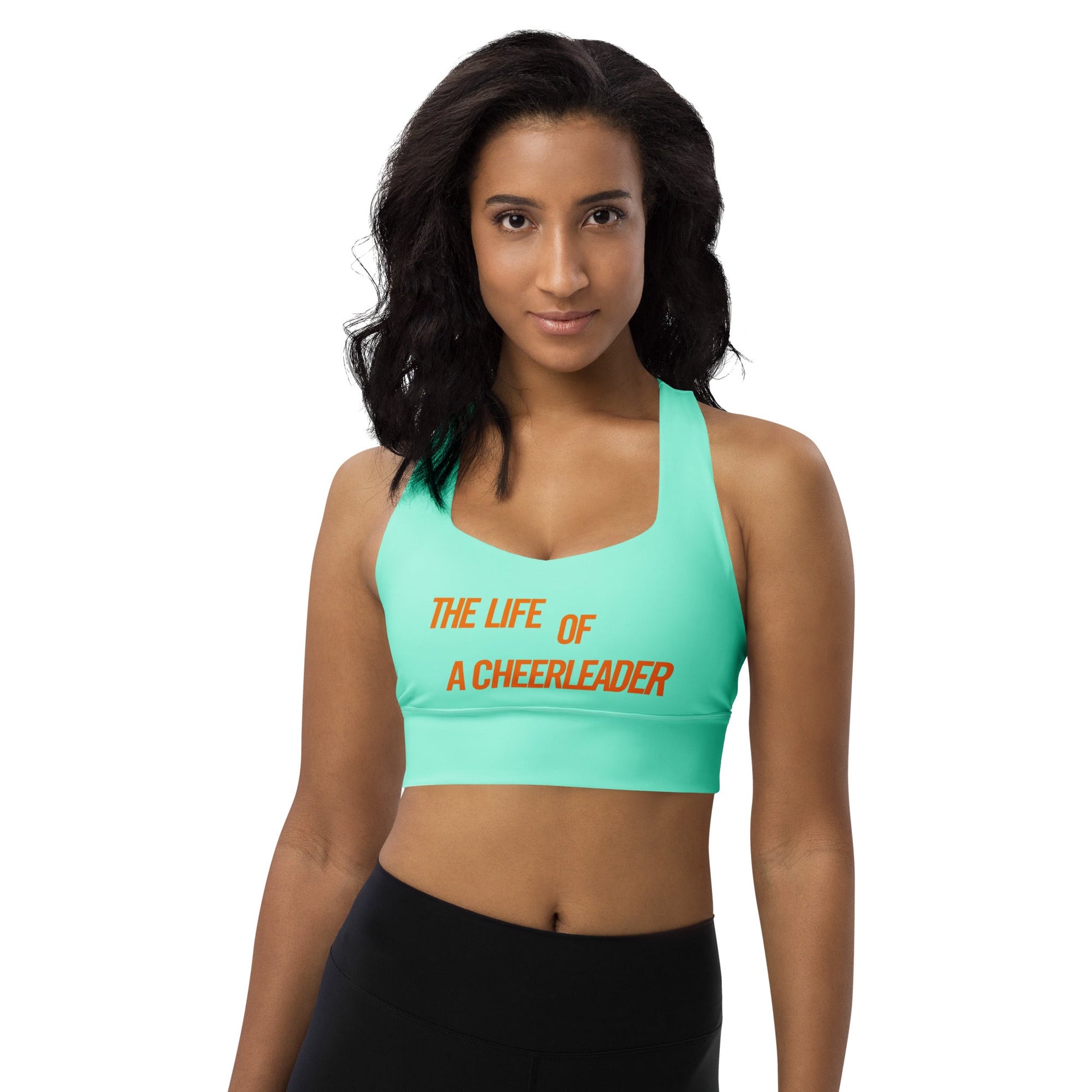 The Life of a Cheerleader Sports Bra | Retro Activewear | Pop Star Aesthetic Gym Top | Cheer Practice Bra | Stylish Workout Gift cheercheer christmasWrong Lever Clothing