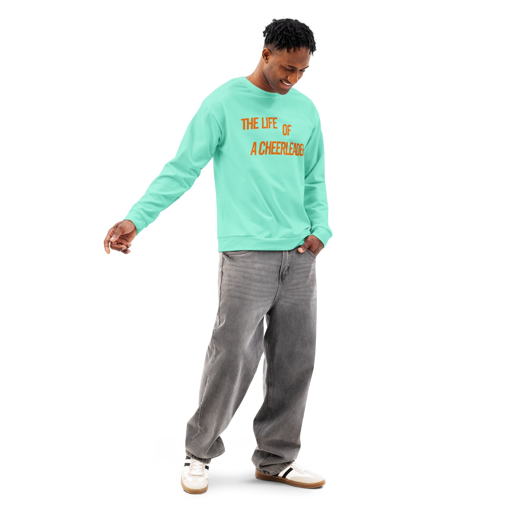 The Life of a Cheerleader Sweatshirt | Retro Pop Star Aesthetic | Cozy Crewneck | Cheer Team Gift | Soft Vintage Style Pullover cheer season giftcheerleader giftWrong Lever Clothing