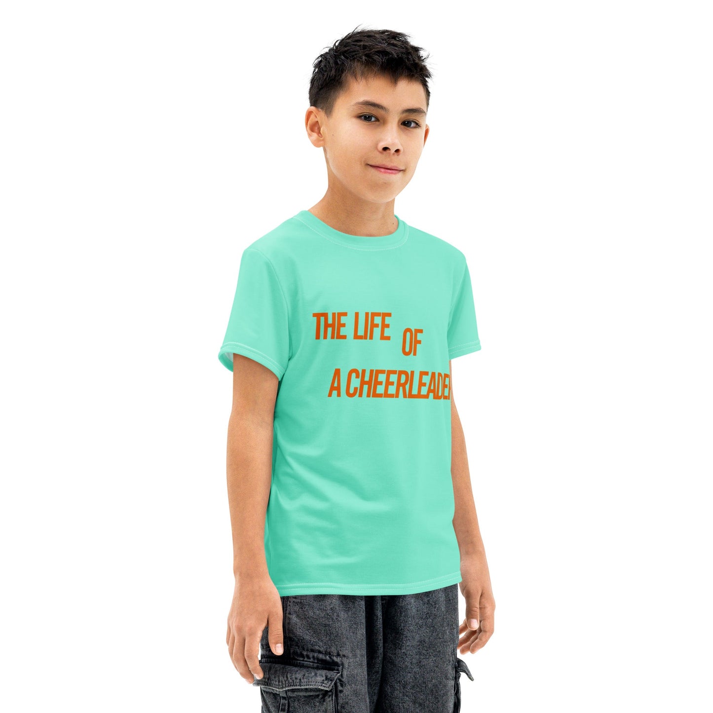 The Life of a Cheerleader Top | Retro Pop Star Aesthetic Tee | Varsity Style Graphic Shirt | Cheer Team Gift | Cozy Vintage Look aesthetic cheer outfitcheer season giftWrong Lever Clothing