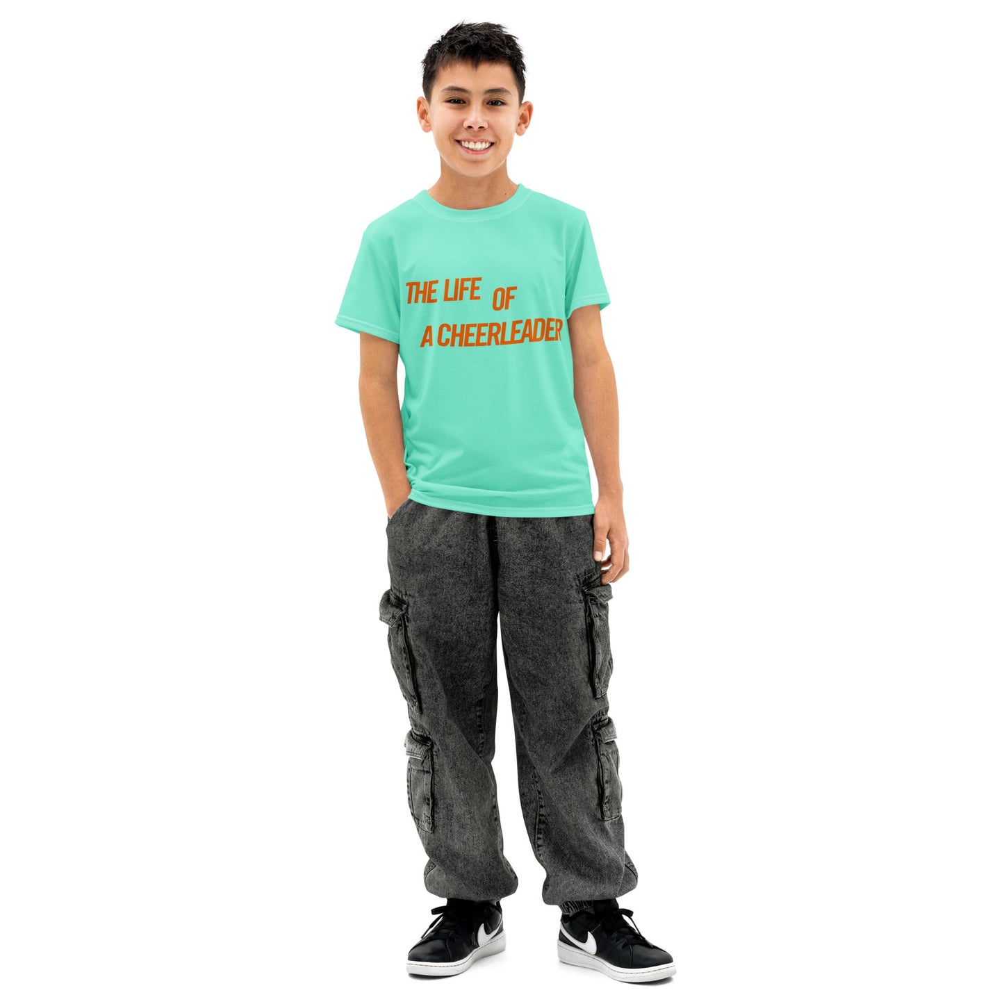 The Life of a Cheerleader Top | Retro Pop Star Aesthetic Tee | Varsity Style Graphic Shirt | Cheer Team Gift | Cozy Vintage Look aesthetic cheer outfitcheer season giftWrong Lever Clothing