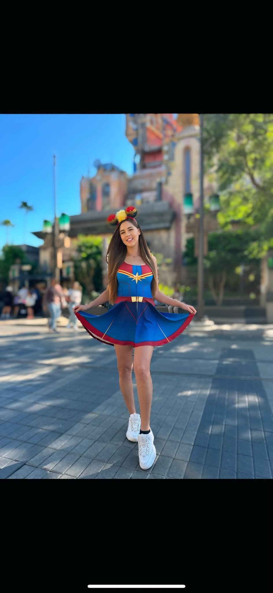 The Marvel Captain Skater Dress - Disneybounding, cosplay, running style avengers dresscaptain marvelSkater DressWrong Lever Clothing