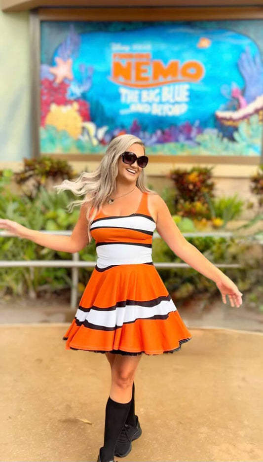 The Nemo Skater Dress cosplaydisney adult styleWrong Lever Clothing