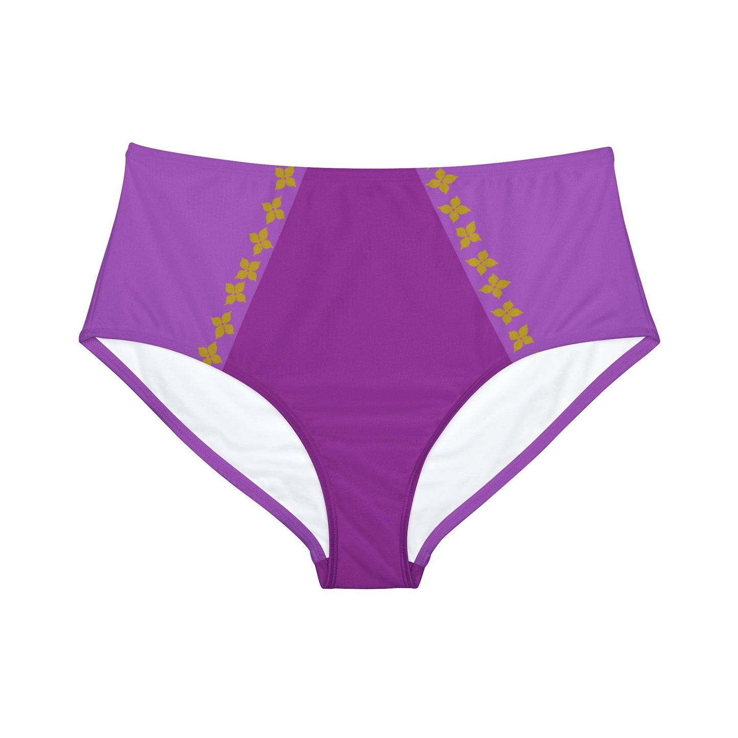 The Rapunzel High - Waist Hipster Bikini Bottom adult swimAll Over PrintAll Over PrintsWrong Lever Clothing