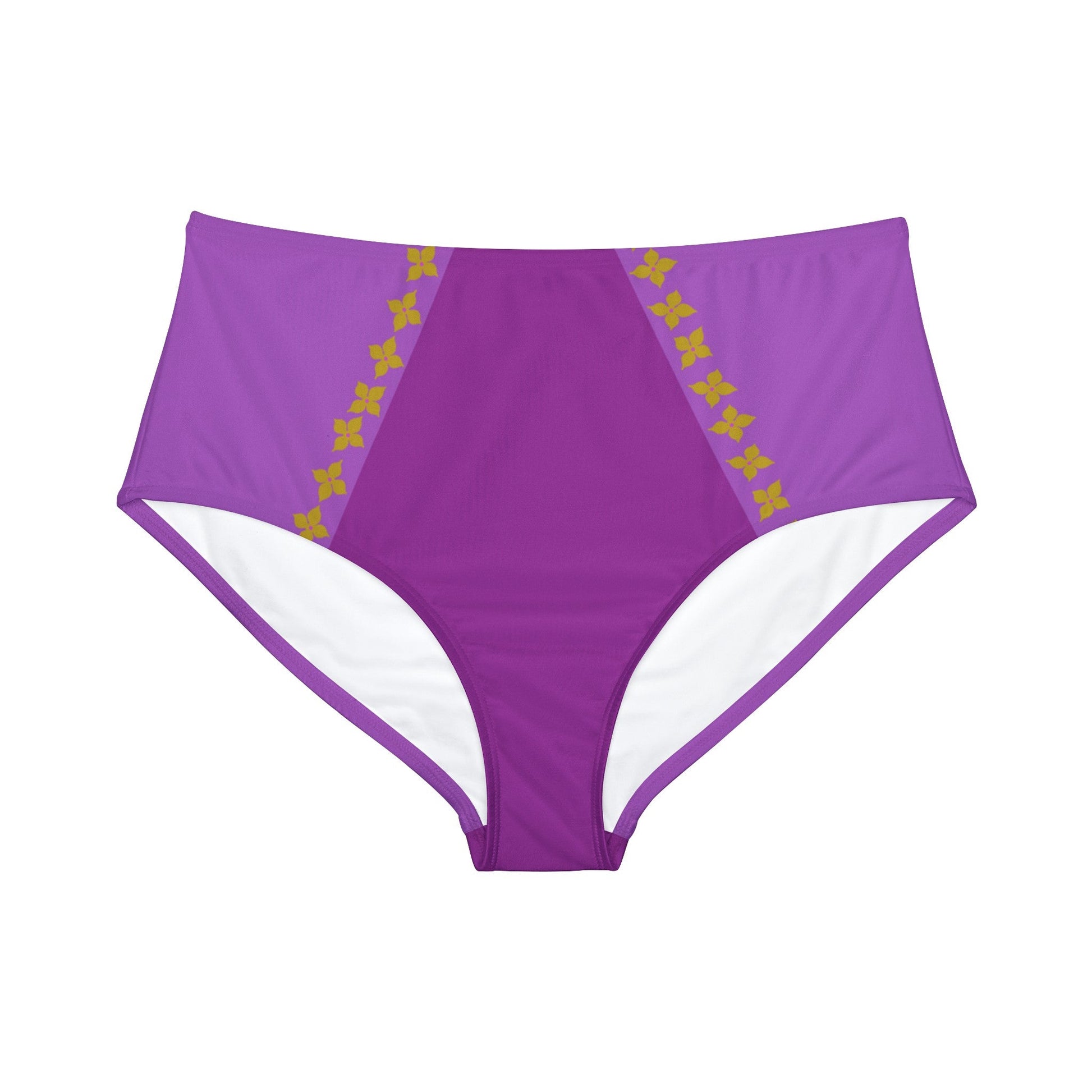 The Rapunzel High - Waist Hipster Bikini Bottom adult swimAll Over PrintAll Over PrintsWrong Lever Clothing