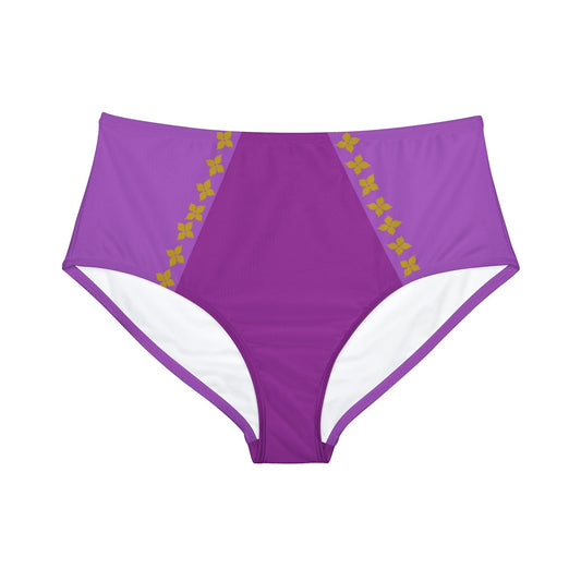 The Rapunzel High - Waist Hipster Bikini Bottom adult swimAll Over PrintAll Over PrintsWrong Lever Clothing