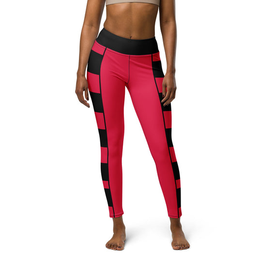 The Red Descendant Yoga Leggings adult red costumedescendants costumeWrong Lever Clothing