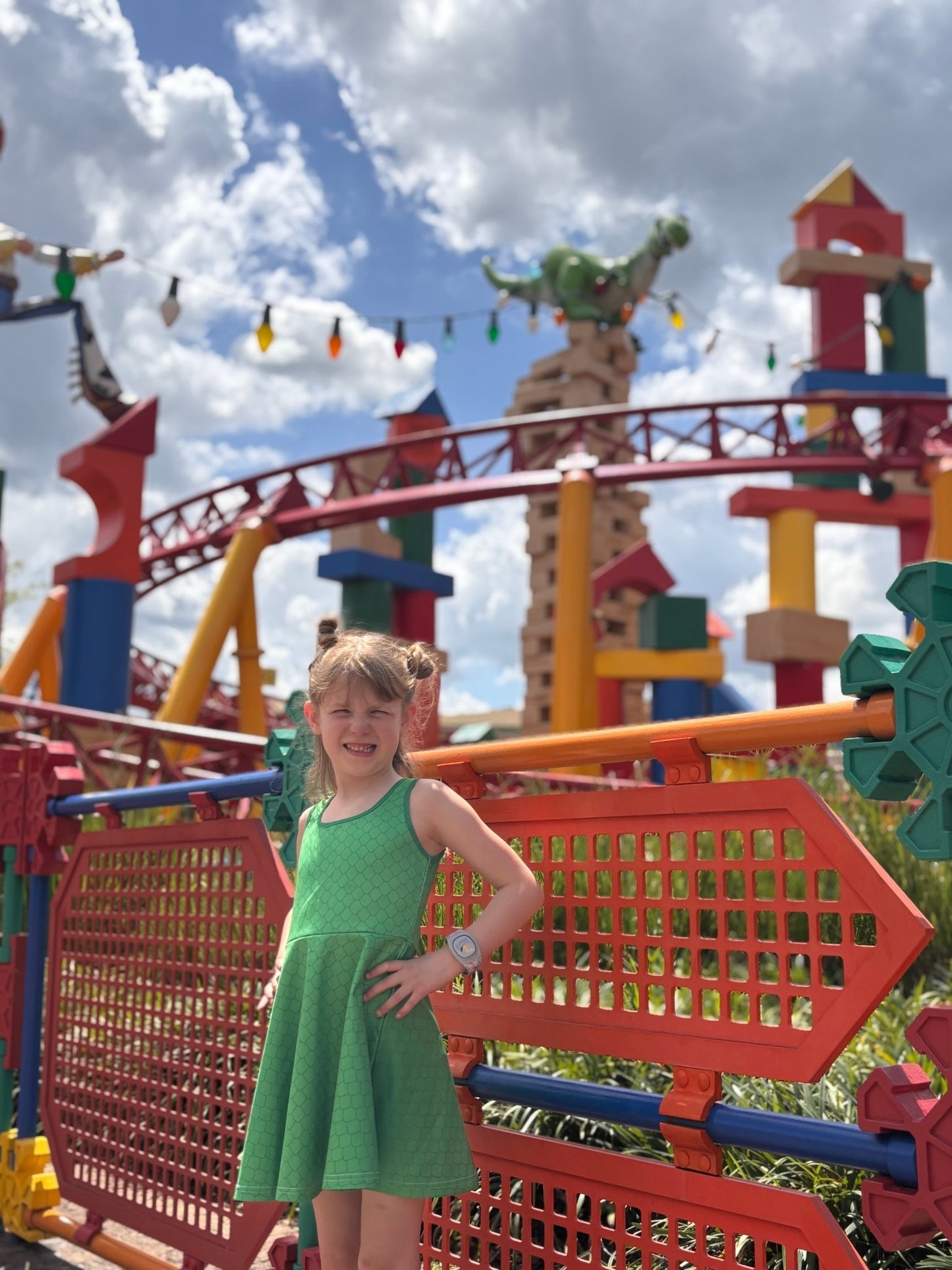 The Rex Girls' Dragon/Dinosaur Scale Sleeveless Sundress - Perfect for Summer Adventures! Casual DressescosplayAll Over PrintsWrong Lever Clothing