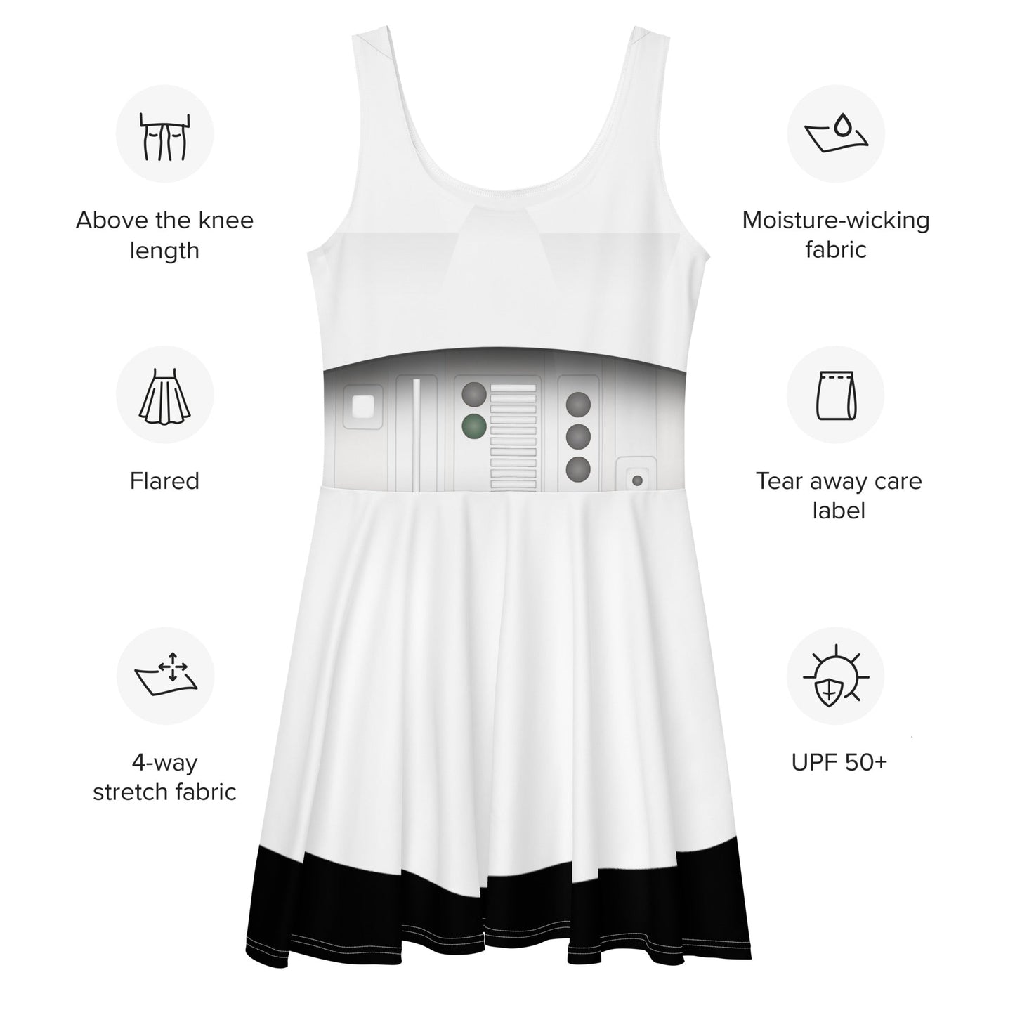 The Stormtrooper Skater Dress cosplaycostumeSkater DressWrong Lever Clothing