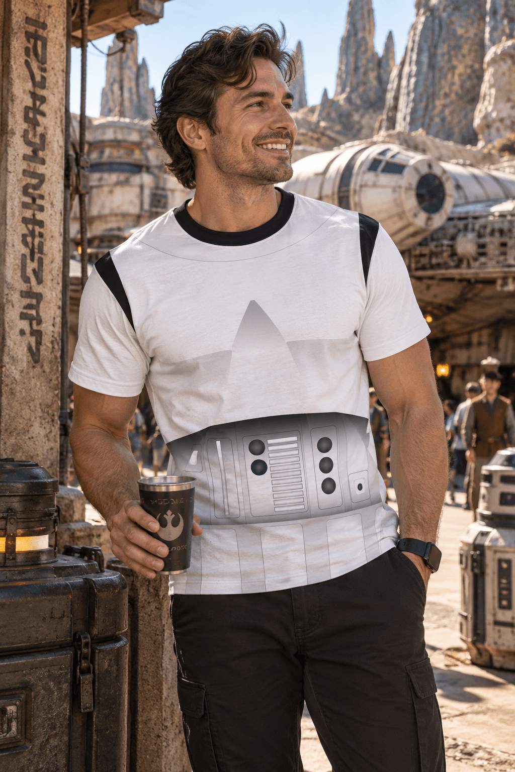 The StormTrooper Unisex Tee adult star wars fandomAll Over PrintAdult T-ShirtWrong Lever Clothing