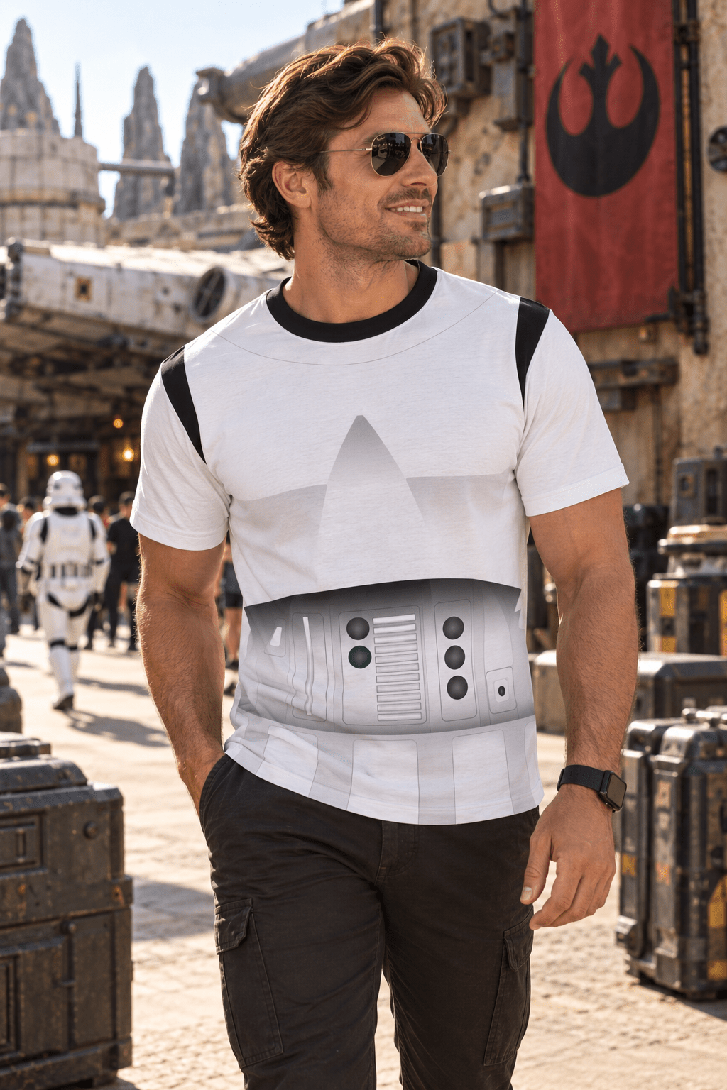 The StormTrooper Unisex Tee adult star wars fandomAll Over PrintAdult T-ShirtWrong Lever Clothing
