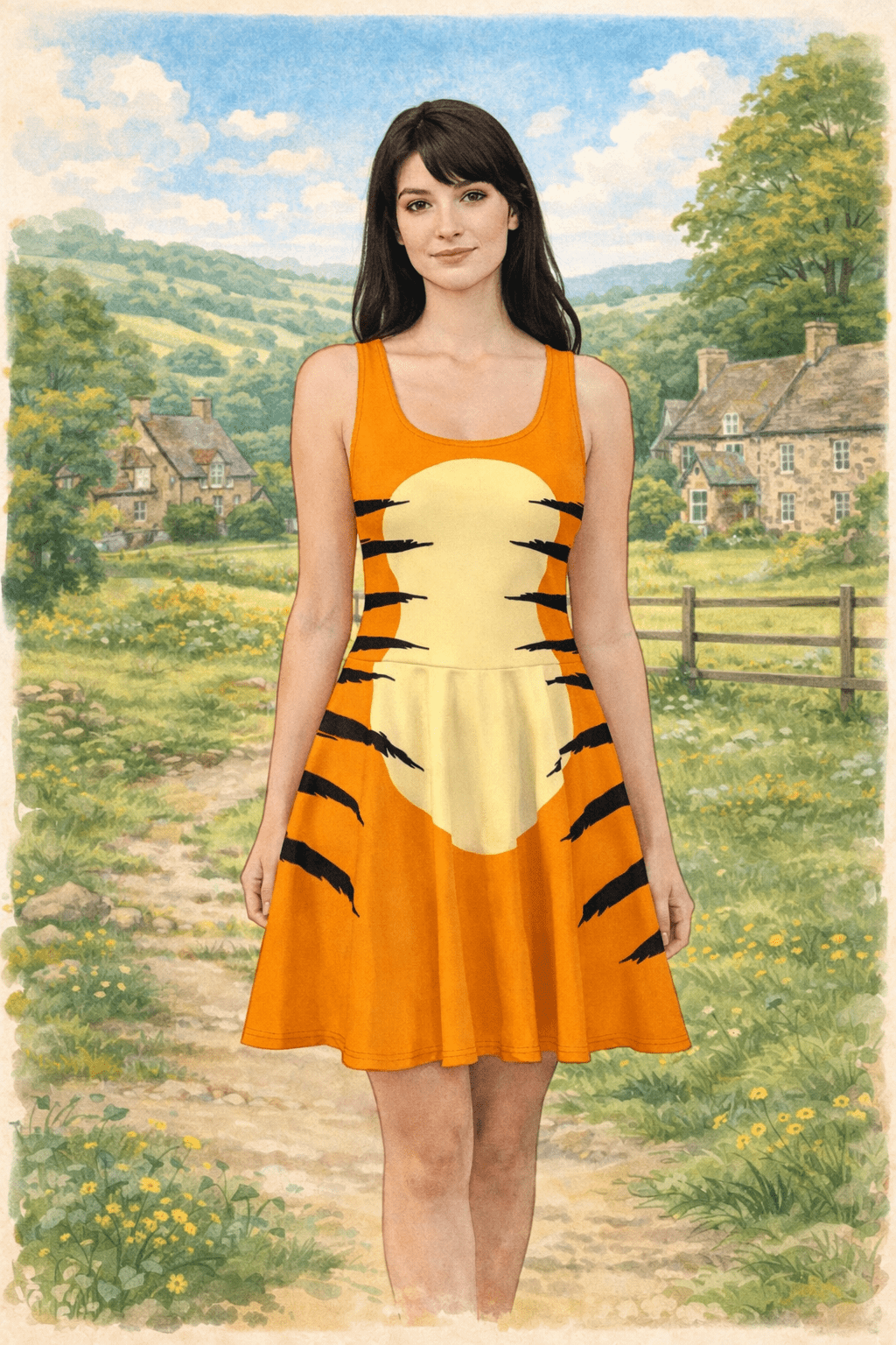 The Tigger Skater Dress 100 acre woodschristopher robinSkater DressWrong Lever Clothing