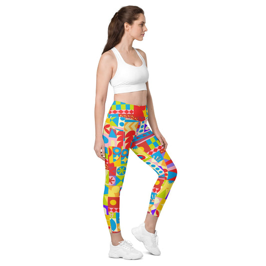 Theme Park Cup Leggings with pockets adult disneyadult leggingsWrong Lever Clothing