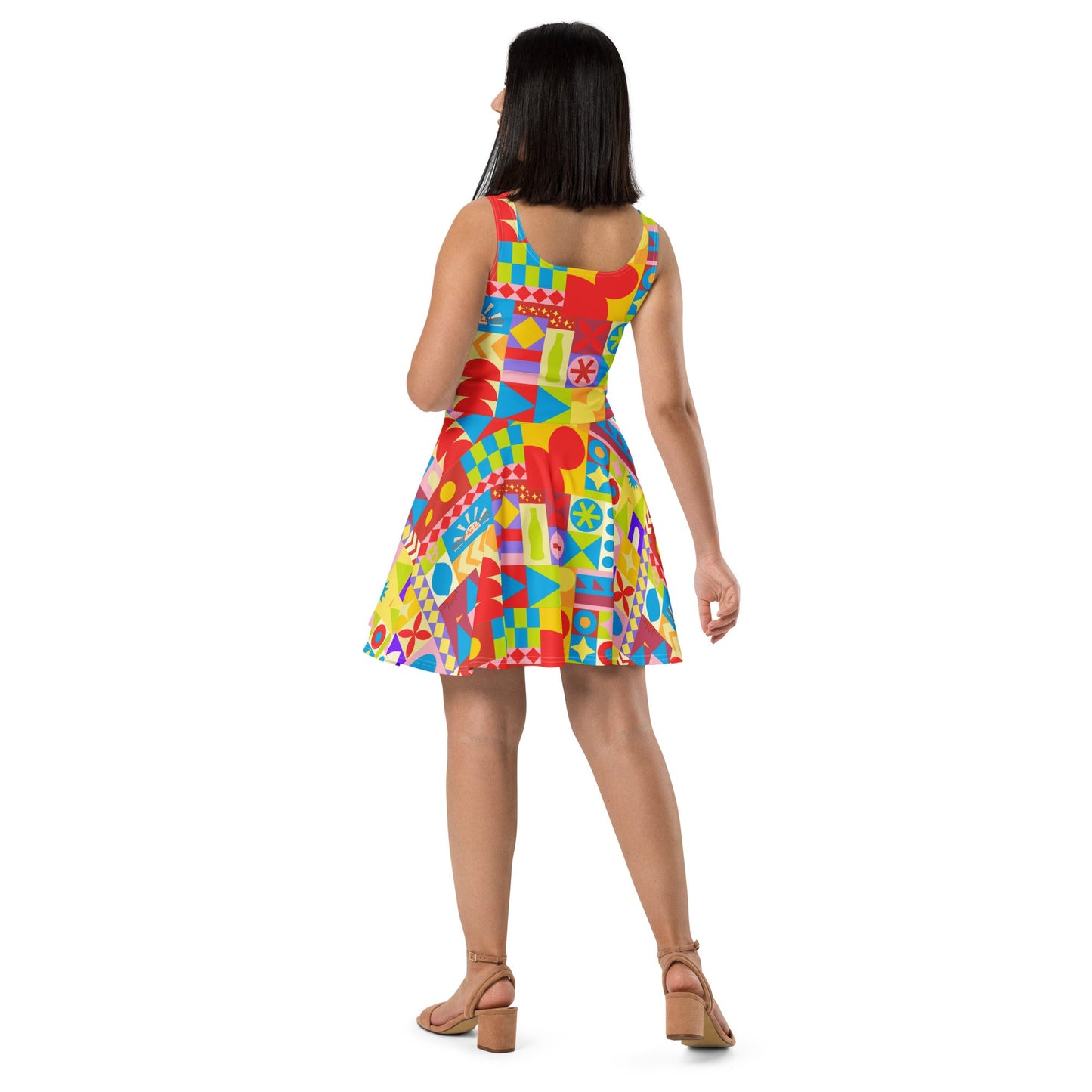 Theme Park Cup Skater Dress adult disneydisney cup designWrong Lever Clothing