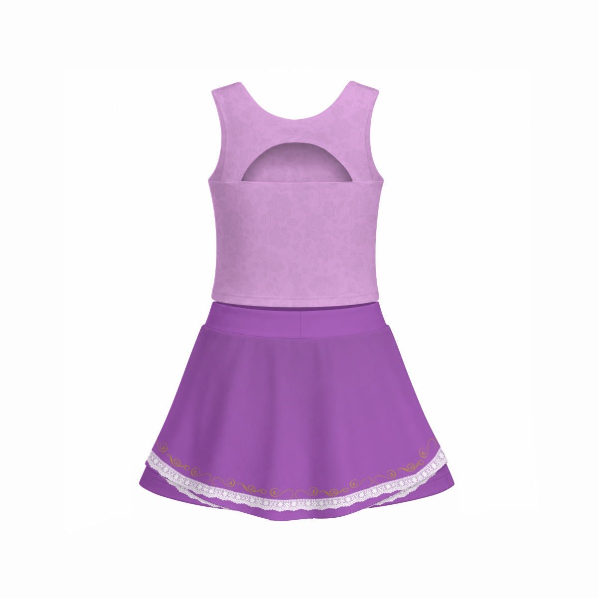 Tower Princess Inspired Running Tank & Skirt Set 100 years of wonderactive disney familyTank and Skirt SetWrong Lever Clothing
