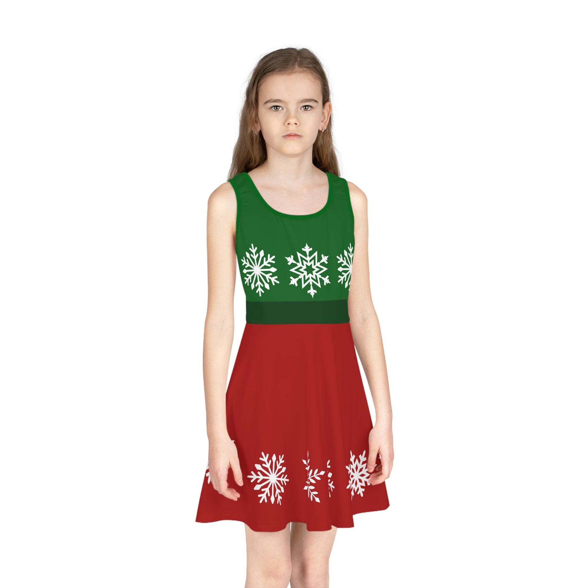 Very Merry Girls' Sleeveless Sundress All Over PrintAOPkids dressWrong Lever Clothing