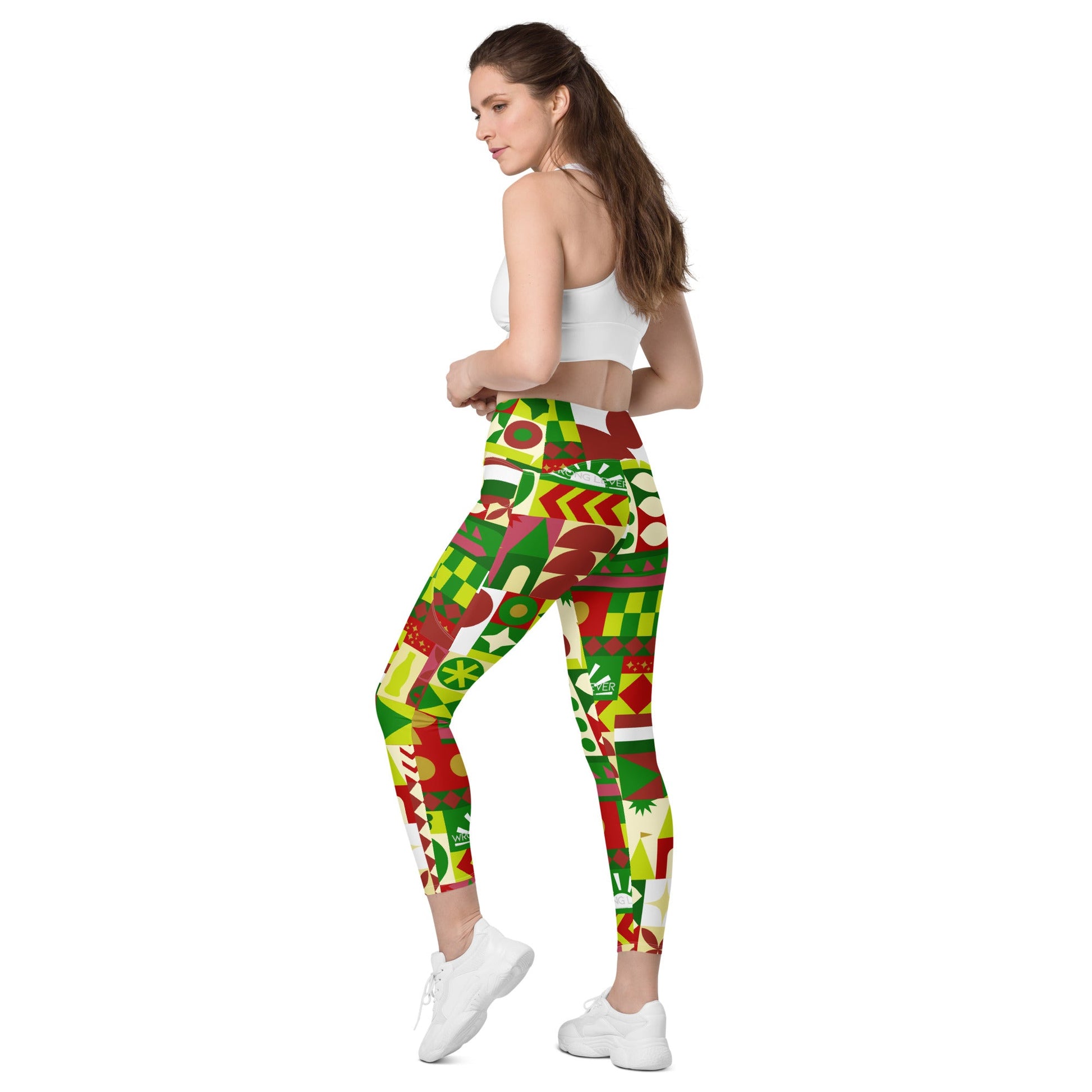 Very Merry Theme Park Cup Leggings with pockets adult disneydisney christmasWrong Lever Clothing