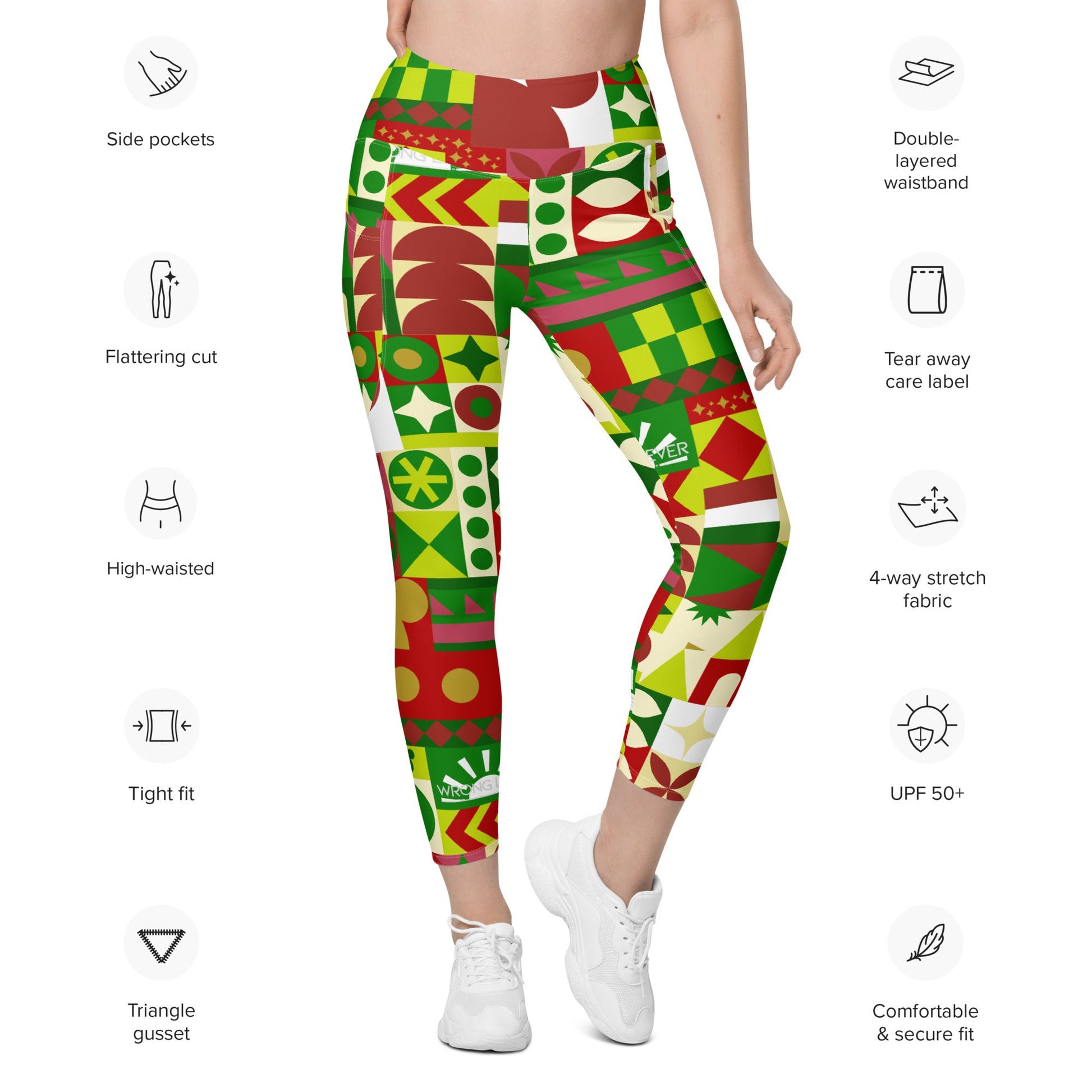 Very Merry Theme Park Cup Leggings with pockets adult disneydisney christmasWrong Lever Clothing