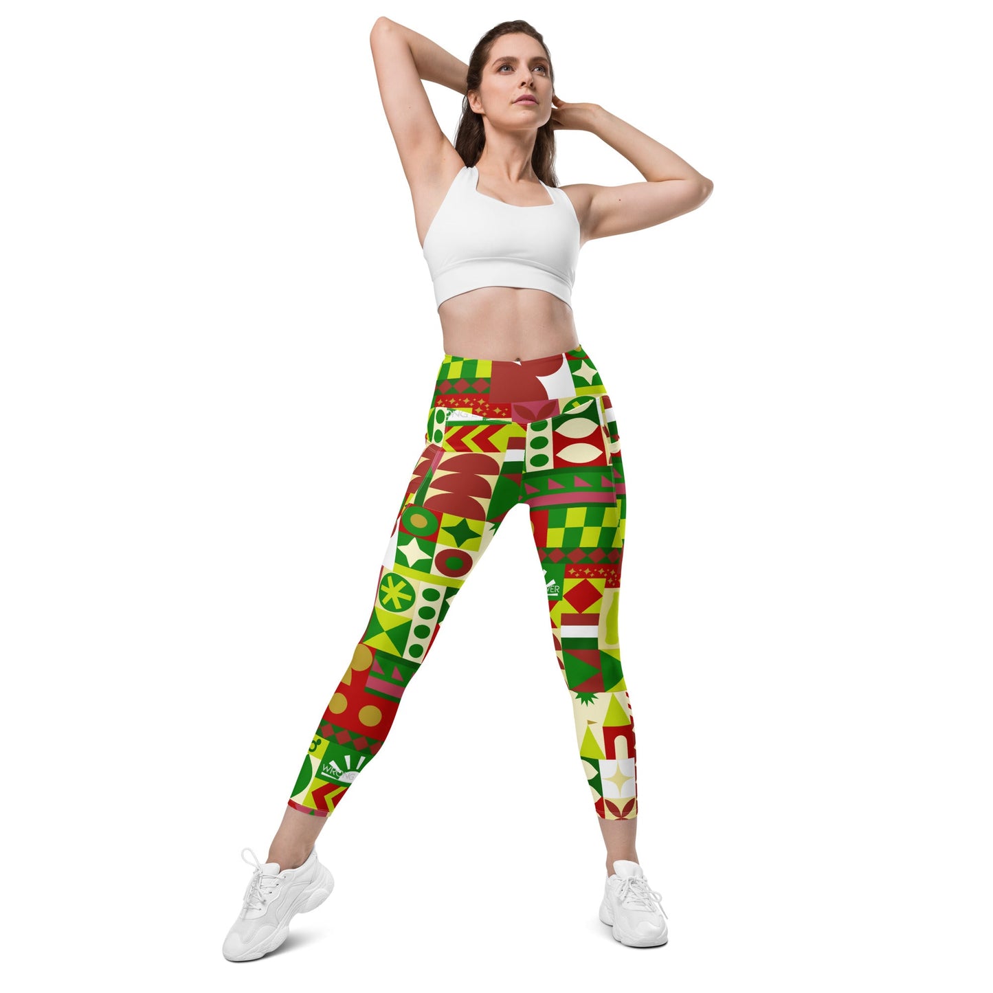 Very Merry Theme Park Cup Leggings with pockets adult disneydisney christmasWrong Lever Clothing