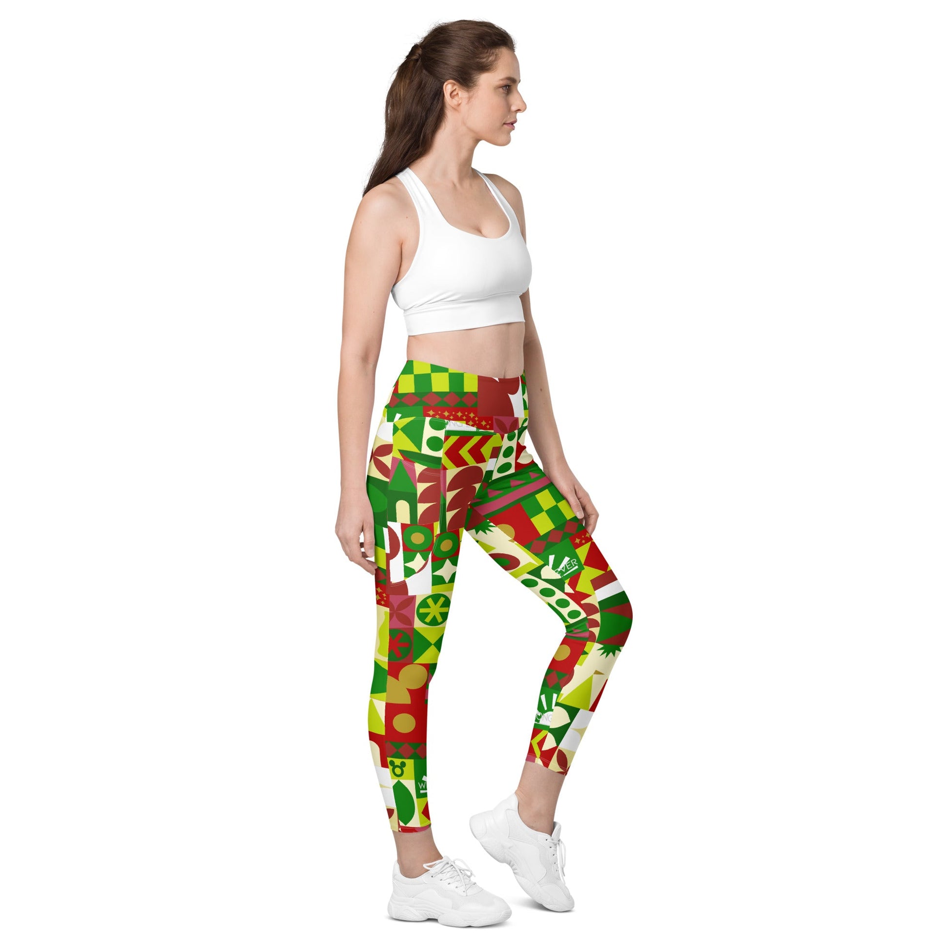 Very Merry Theme Park Cup Leggings with pockets adult disneydisney christmasWrong Lever Clothing