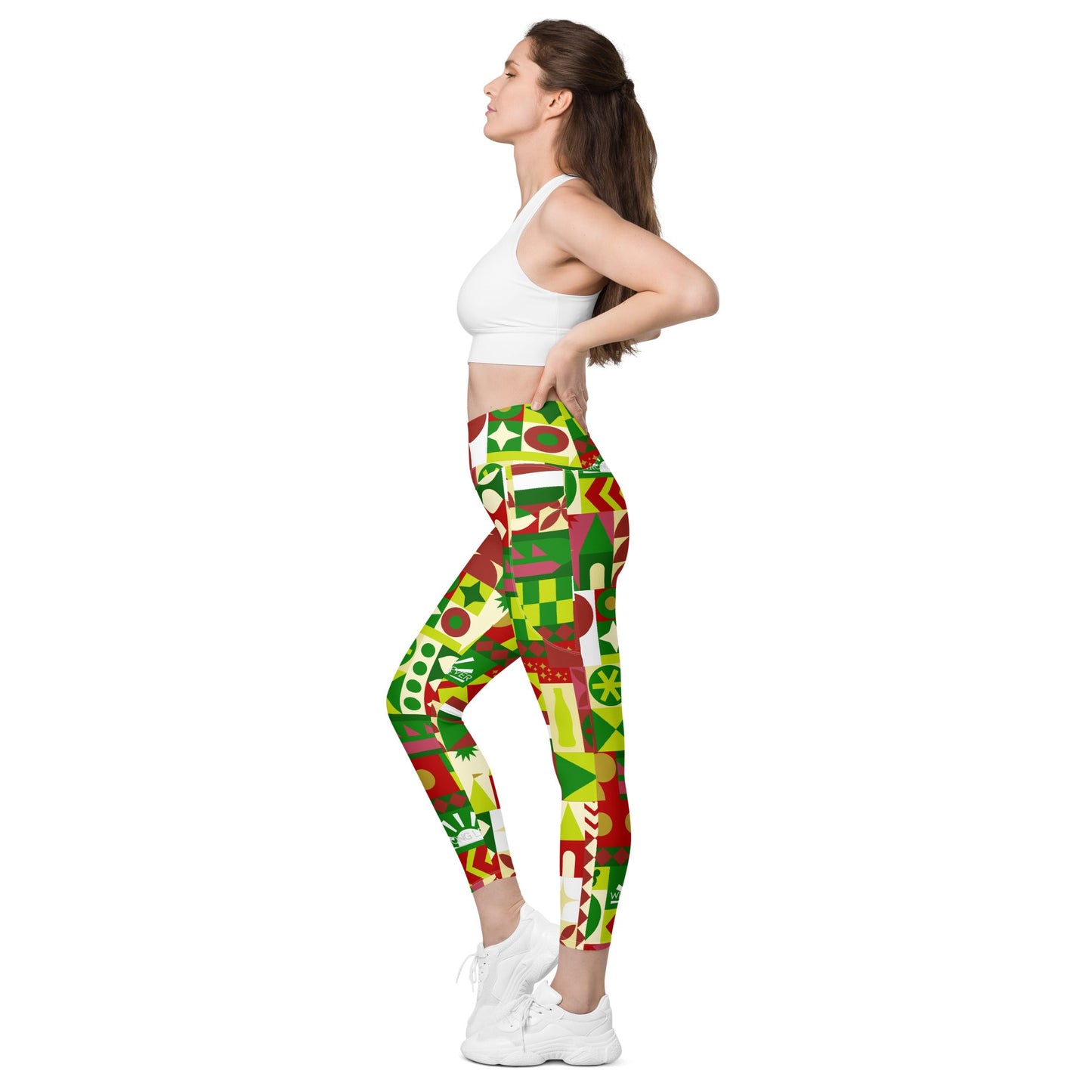 Very Merry Theme Park Cup Leggings with pockets adult disneydisney christmasWrong Lever Clothing