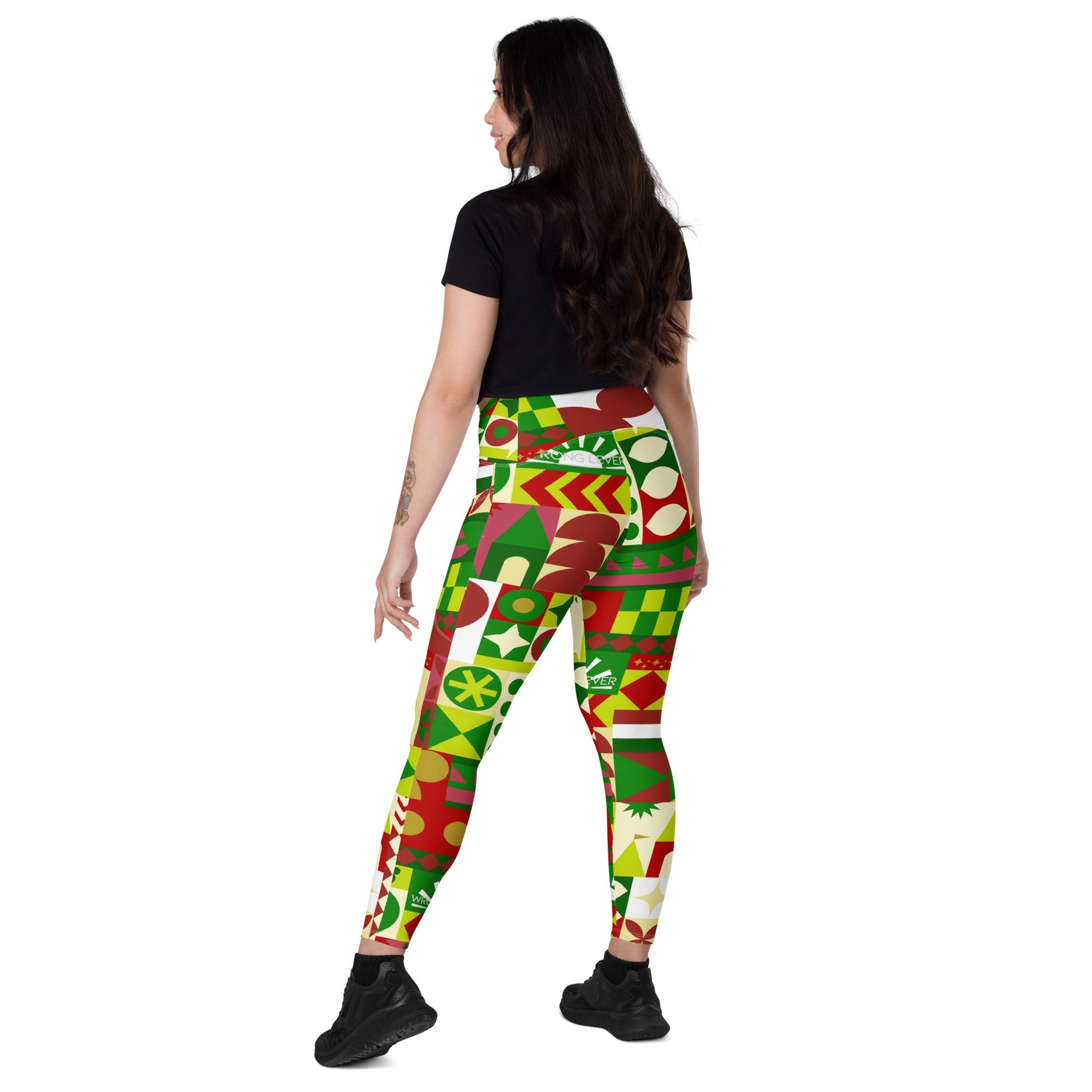 Very Merry Theme Park Cup Leggings with pockets adult disneydisney christmasWrong Lever Clothing