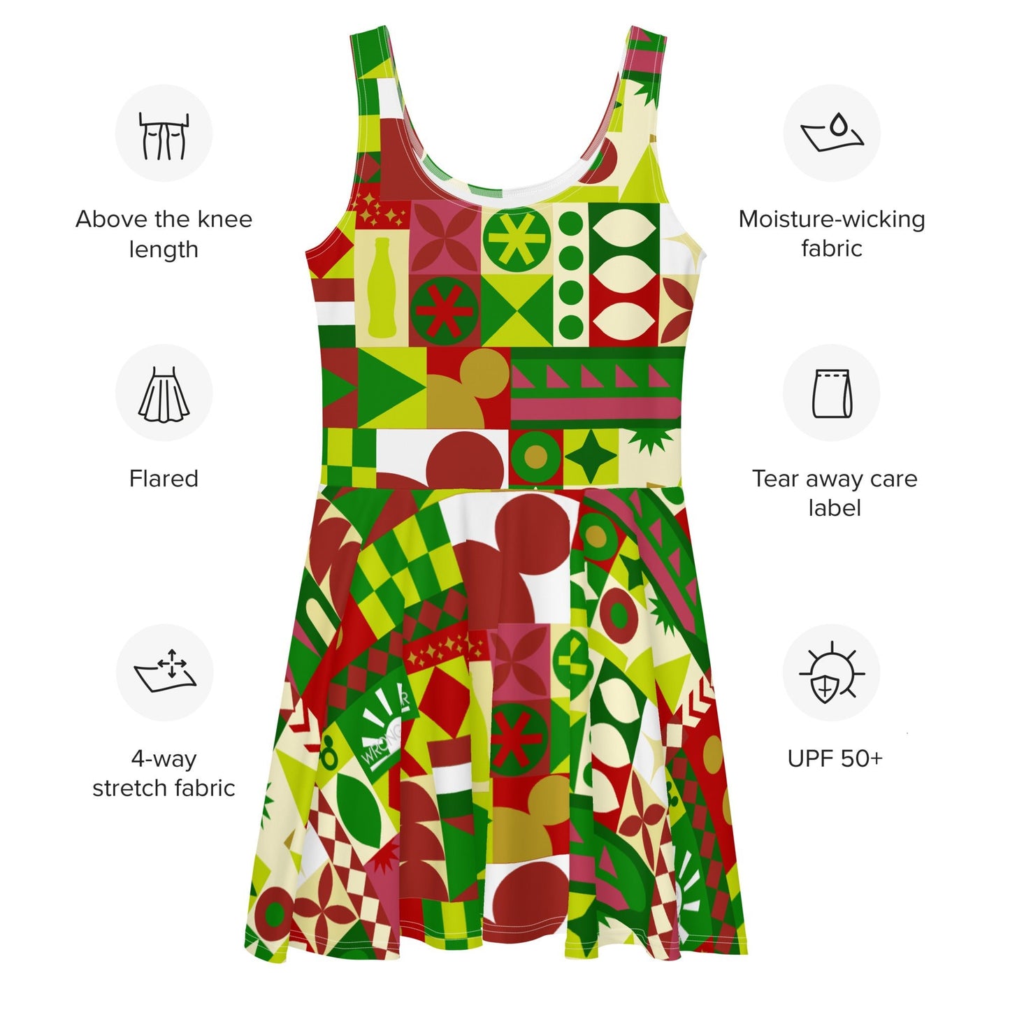 Very Merry Theme Park Cup Skater Dress adult disneydisney christmasWrong Lever Clothing