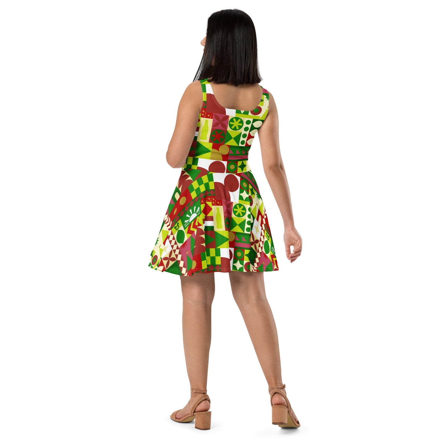 Very Merry Theme Park Cup Skater Dress adult disneydisney christmasWrong Lever Clothing