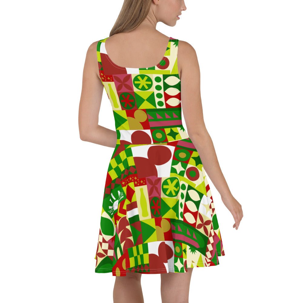 Very Merry Theme Park Cup Skater Dress adult disneydisney christmasWrong Lever Clothing