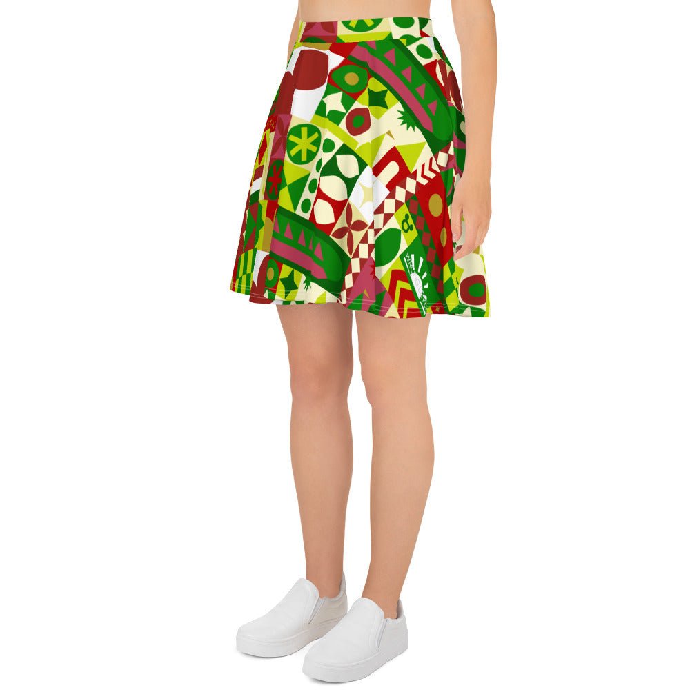 Very Merry Theme Park Cup Skater Skirt adult disneydisney christmasWrong Lever Clothing