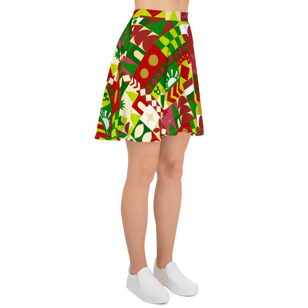 Very Merry Theme Park Cup Skater Skirt adult disneydisney christmasWrong Lever Clothing