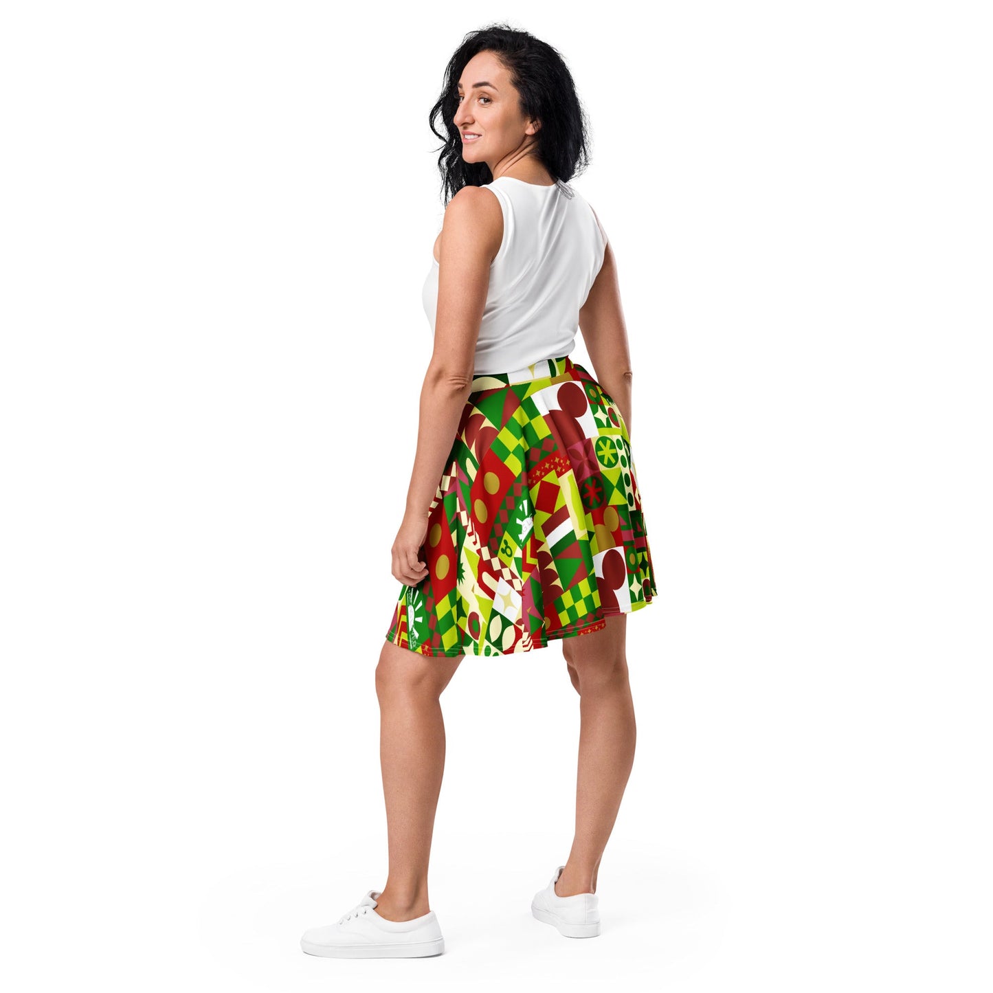 Very Merry Theme Park Cup Skater Skirt adult disneydisney christmasWrong Lever Clothing