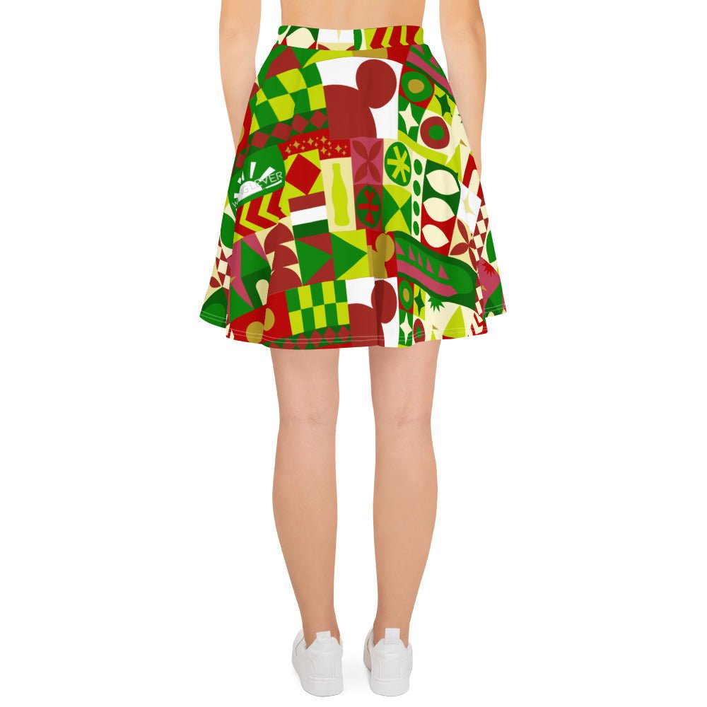 Very Merry Theme Park Cup Skater Skirt adult disneydisney christmasWrong Lever Clothing