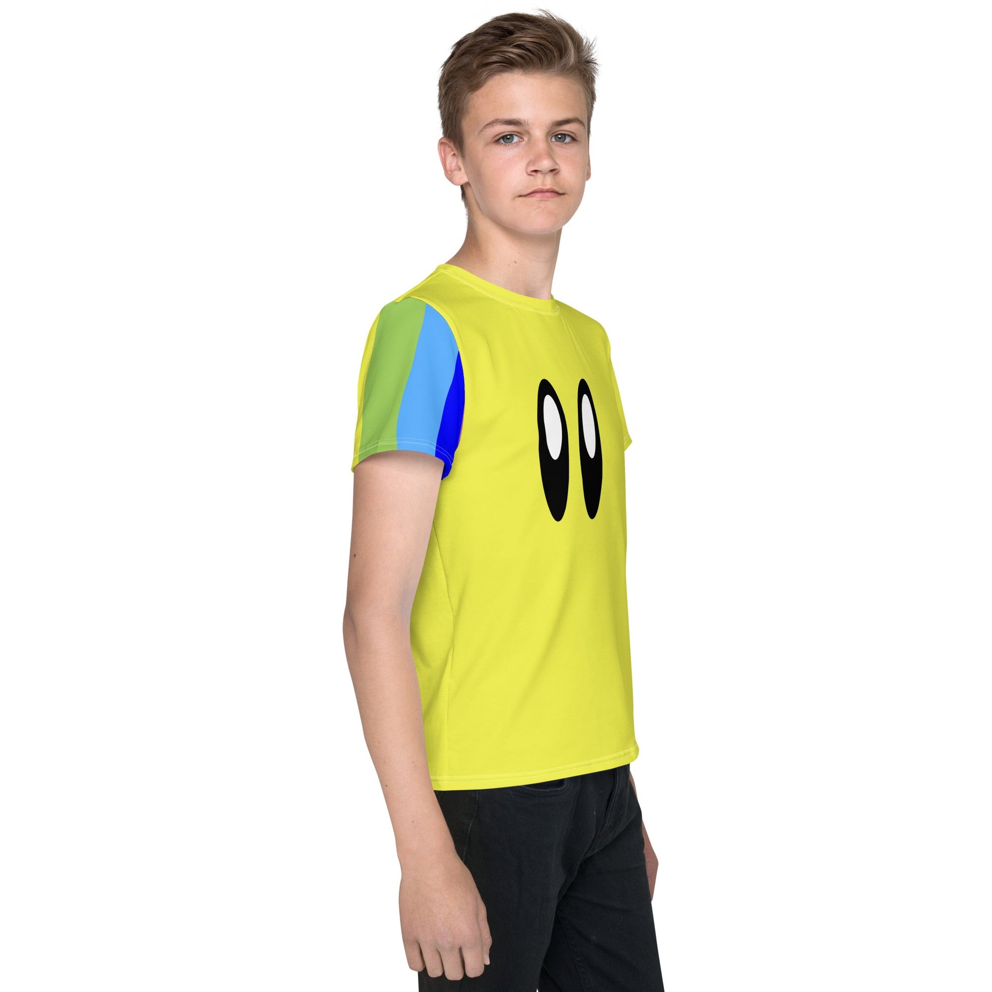 Video Game Rainbow Star Racer Youth crew neck t-shirt cosplaycosplay styleKids T-ShirtWrong Lever Clothing