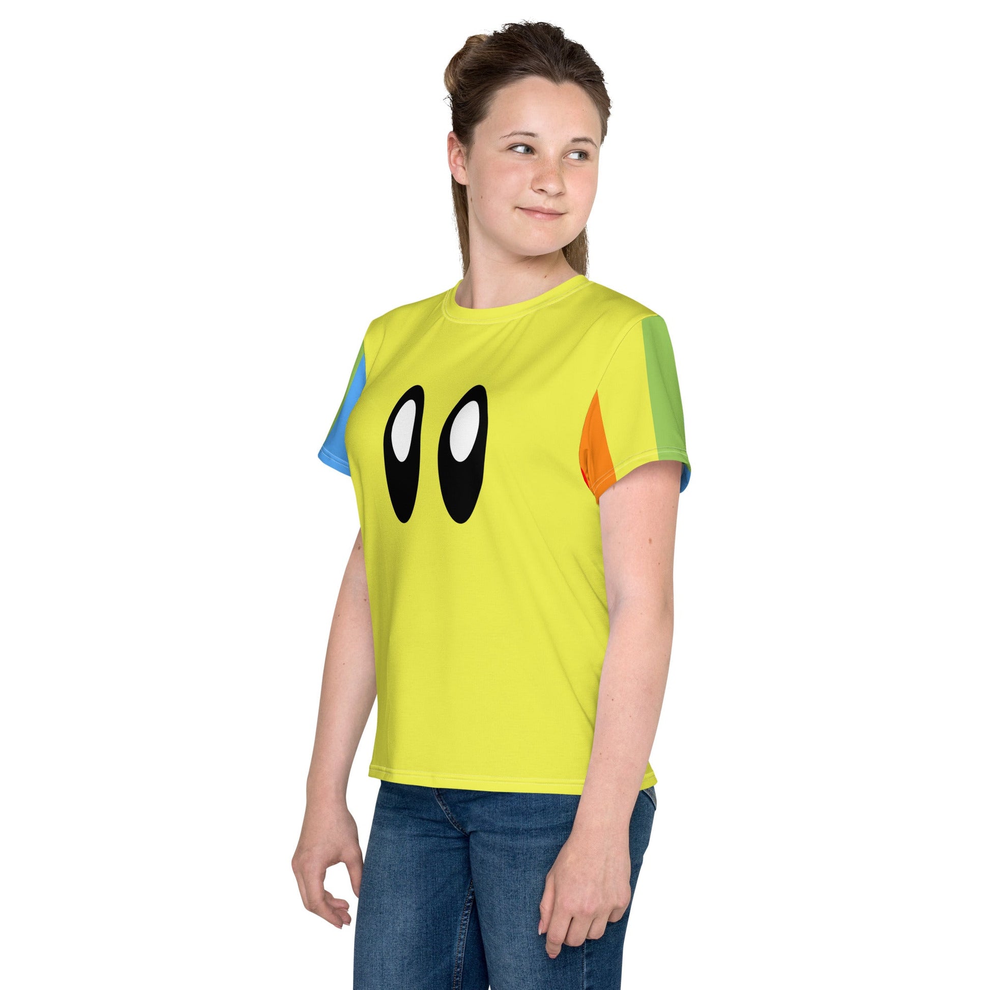 Video Game Rainbow Star Racer Youth crew neck t-shirt cosplaycosplay styleKids T-ShirtWrong Lever Clothing