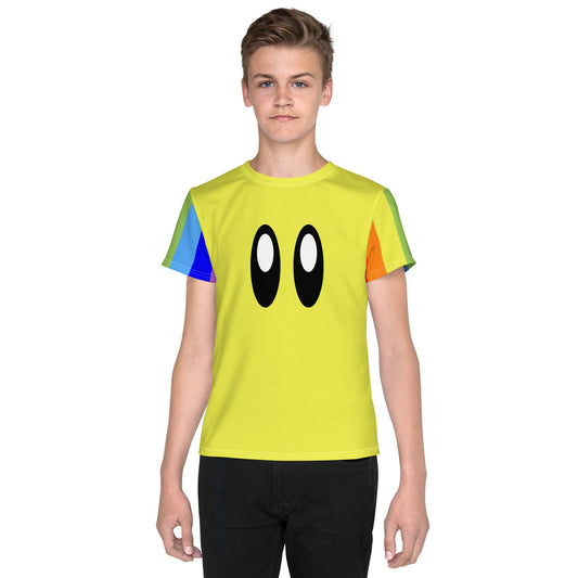 Video Game Rainbow Star Racer Youth crew neck t-shirt cosplaycosplay styleKids T-ShirtWrong Lever Clothing