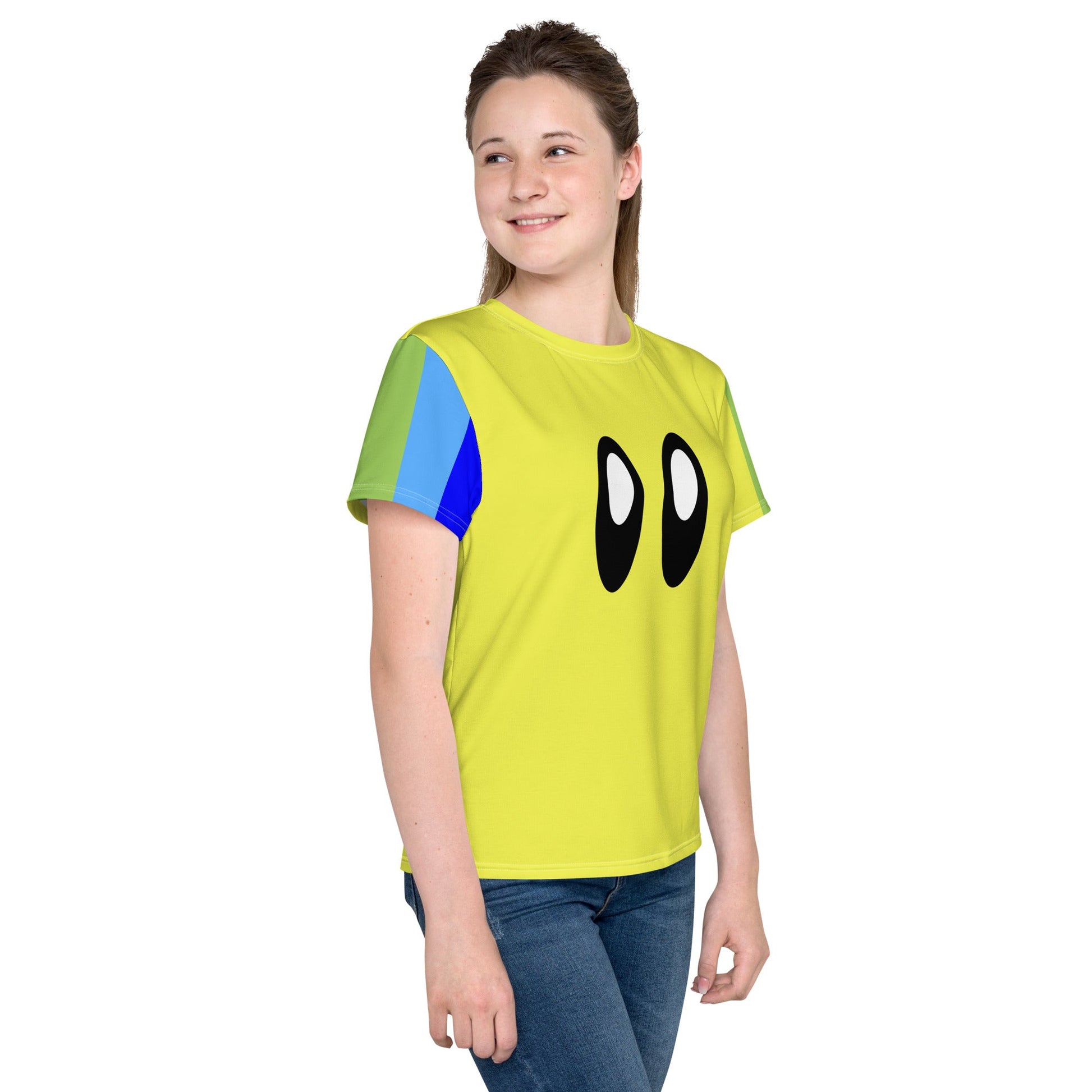 Video Game Rainbow Star Racer Youth crew neck t-shirt cosplaycosplay styleKids T-ShirtWrong Lever Clothing