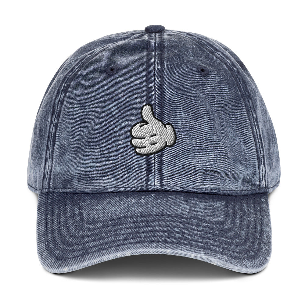 Big Thumbs Up Vintage Cotton Twill Cap